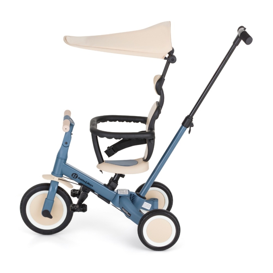 PETITE&MARS - Tricycle 5-en-1 TURBO PLUS Bleu océan