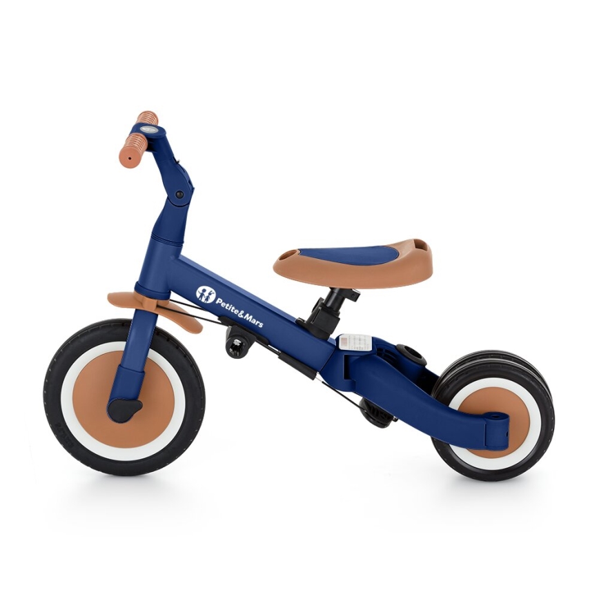 PETITE&MARS - Tricycle enfant 5en1 TURBO Bleu énigmatique