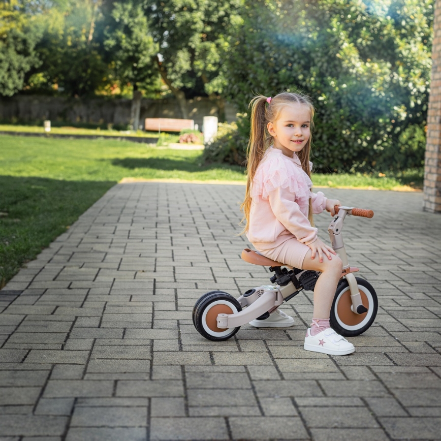 PETITE&MARS - Tricycle enfant 5en1 TURBO Desert Sand