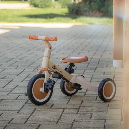 PETITE&MARS - Tricycle enfant 5en1 TURBO Desert Sand