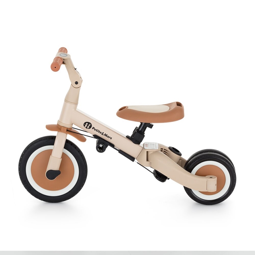 PETITE&MARS - Tricycle enfant 5en1 TURBO Desert Sand