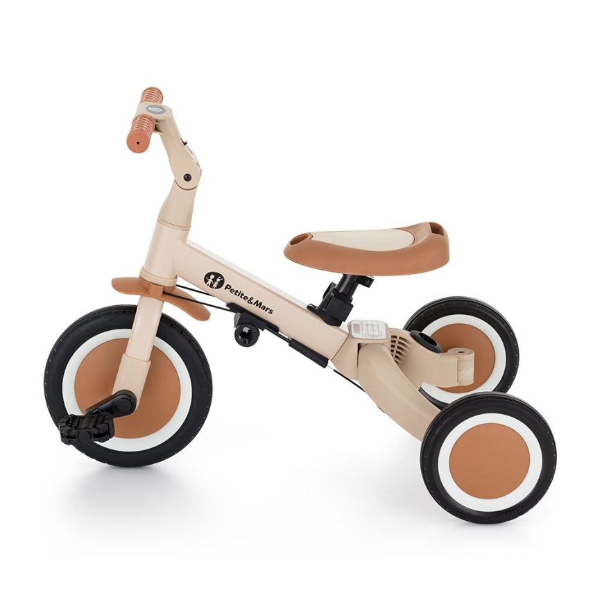 PETITE&MARS - Tricycle enfant 5en1 TURBO Desert Sand