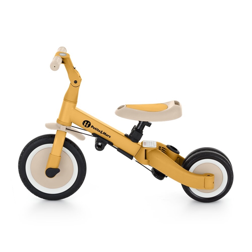 PETITE&MARS - Tricycle enfant 5en1 TURBO Intense Ochre