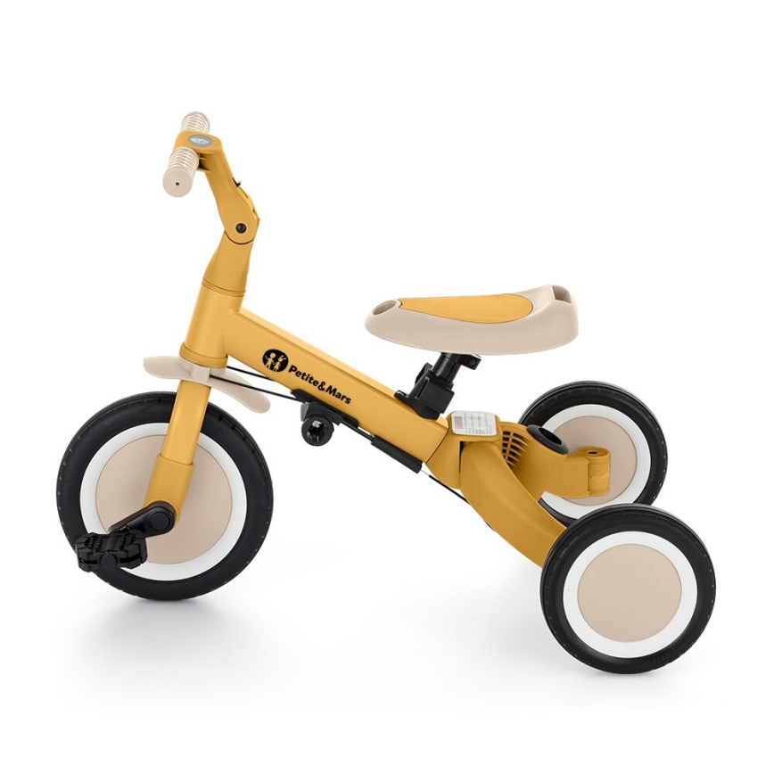 PETITE&MARS - Tricycle enfant 5en1 TURBO Intense Ochre