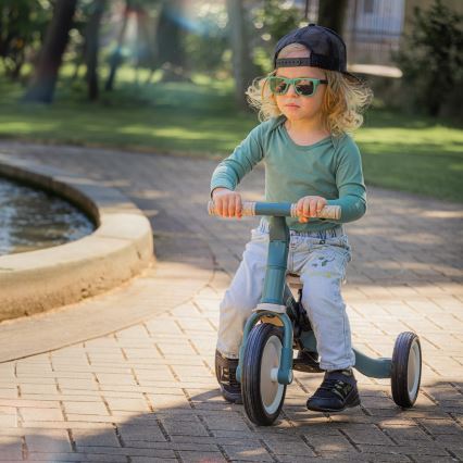 PETITE&MARS - Tricycle enfant 5en1 TURBO Misty Green