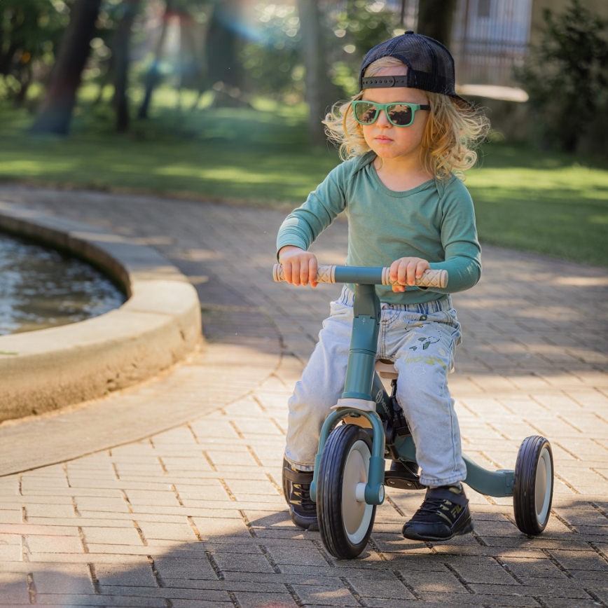 PETITE&MARS - Tricycle enfant 5en1 TURBO Misty Green
