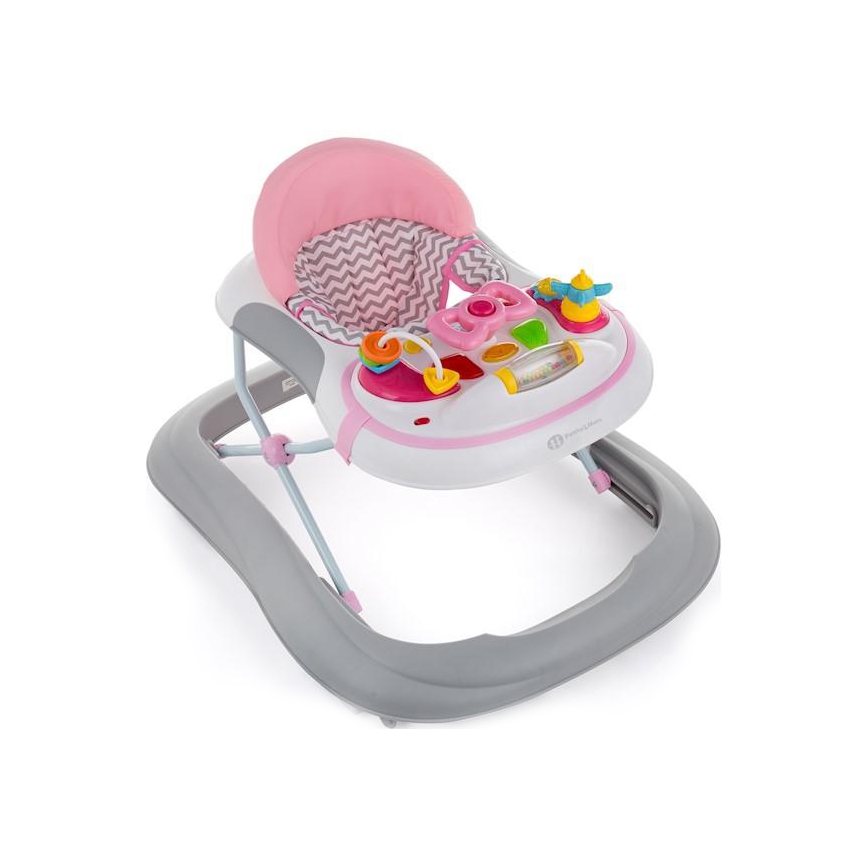 PETITE&MARS - Trotteur pour bébé avec mélodie MONTY rose