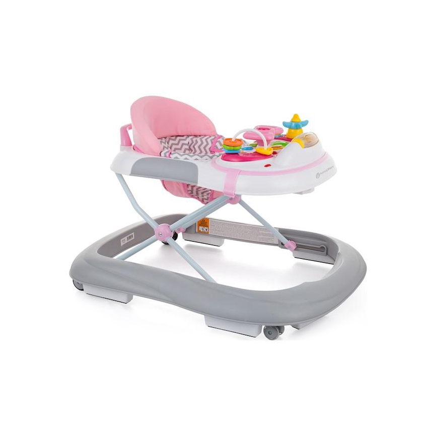 PETITE&MARS - Trotteur pour bébé avec mélodie MONTY rose