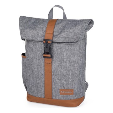 PETITE&MARS - Wickelrucksack für Kinderwagen JACKOB grau