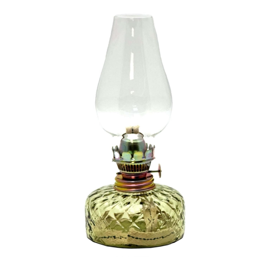 Petroleumlampe JOSEFÍNA 22 cm Waldgrün