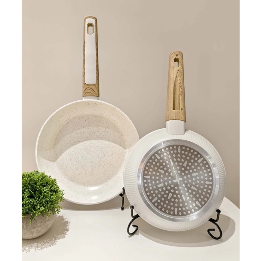 Pfanne BIANCO 20 cm cremefarben/braun