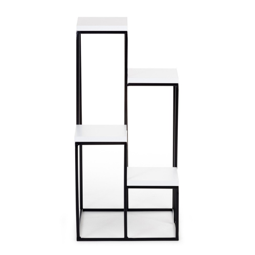 Blumenständer KASKADA 70x34 Schwarz/Weiß