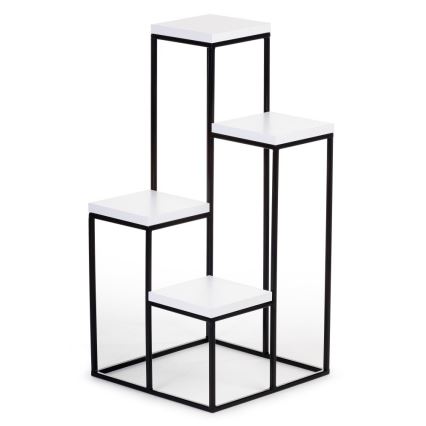 Blumenständer KASKADA 70x34 Schwarz/Weiß