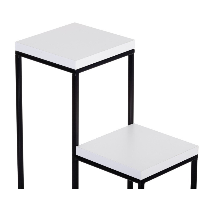 Blumenständer KASKADA 70x34 Schwarz/Weiß