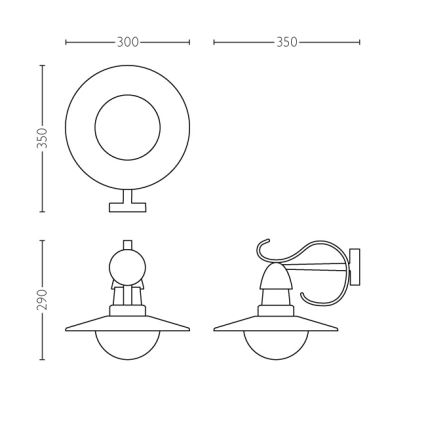 Philips 01816/30/PN - Lampada da esterno MYGARDEN TOPIARY 1xE27/60W/230V