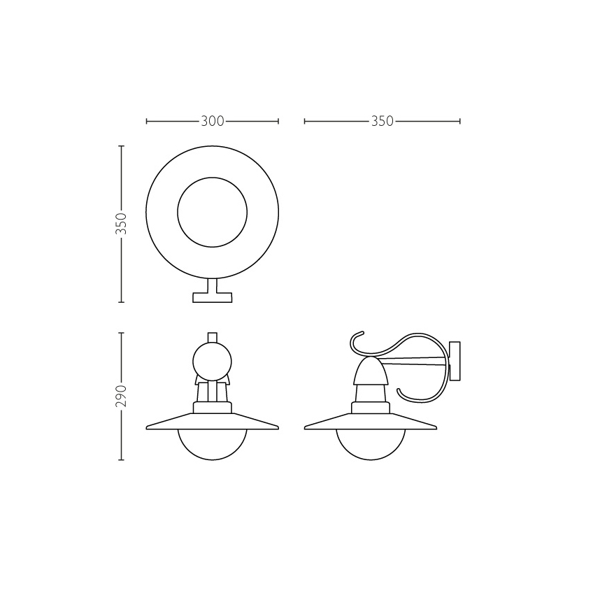 Philips 01816/30/PN - Lampada da esterno MYGARDEN TOPIARY 1xE27/60W/230V