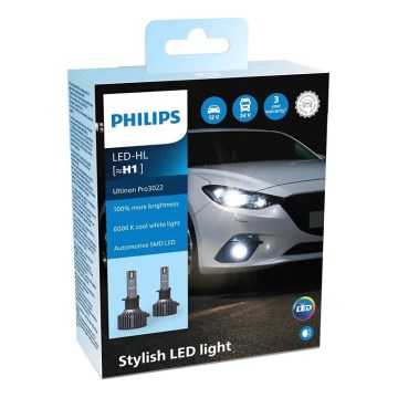 Philips 11258U3022X2 - SET 2x LED-Auto-Leuchtmittel Ultinon Pro3022 H1 P14,5s/20W/12/24V 6000K