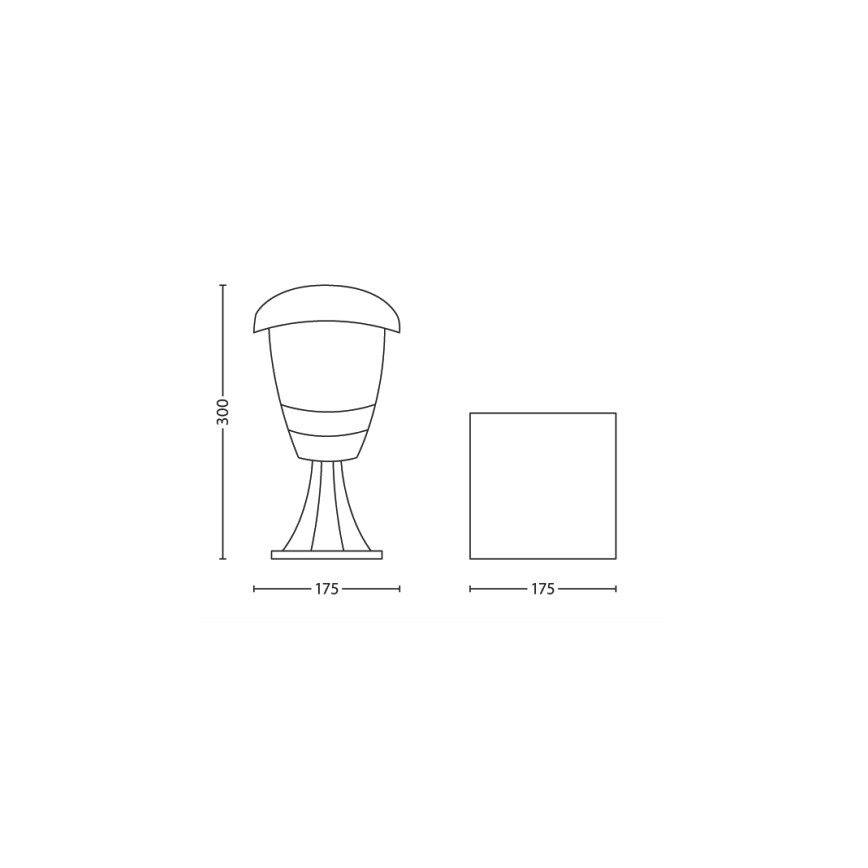 Philips - Lampada da giardino 1xE27/60W/230V