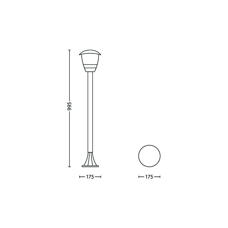 Philips - Lampada da esterno 1xE27/60W/230V