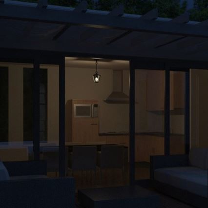 Philips - Lampadario a sospensione 1xE27/60W/230V nero