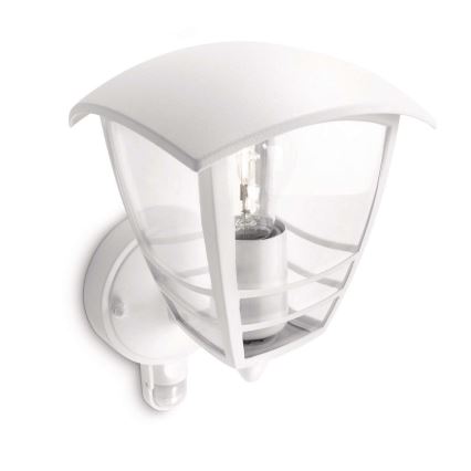 Philips - Applique murale extérieure avec détecteur 1xE27/60W