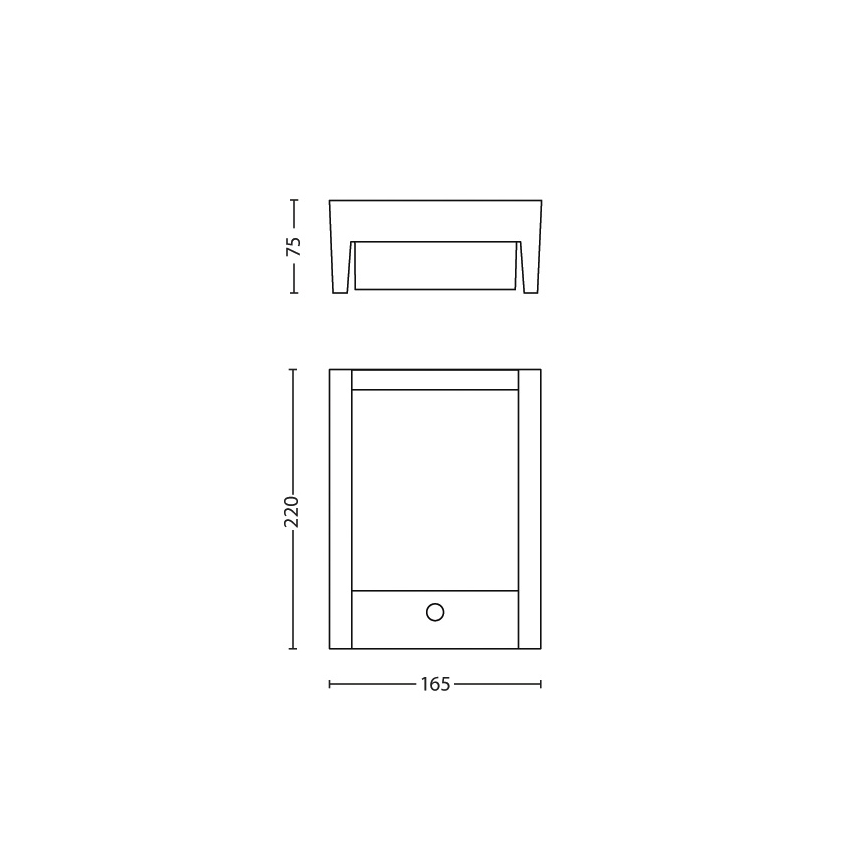Philips - LED Applique da esterno con sensore LED/6W 2700K IP44