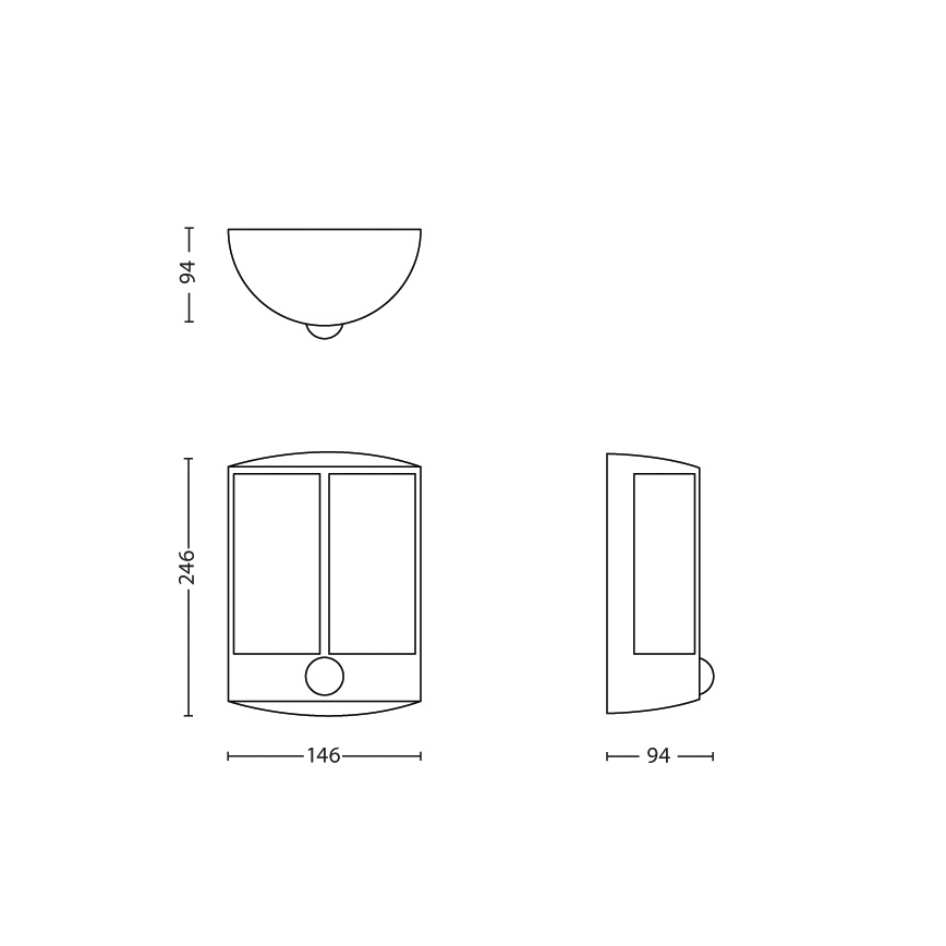 Philips - Lampada LED da esterno con sensore LED/6W IP44