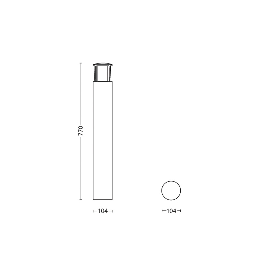 Philips 16467/93/16 - LED Außenleuchte MYGARDEN STOCK 1xLED/6W/230V
