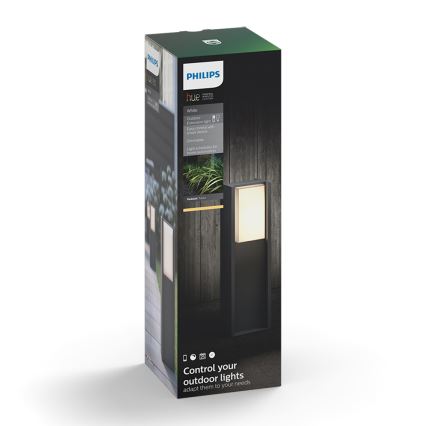 Philips 16473/93/P0 - Lampe LED à intensité modulabledaire extérieur HUE TURACO 1xE27/9,5W/230V