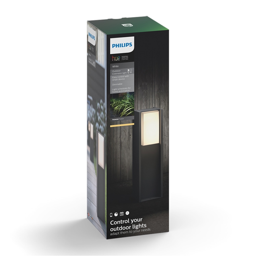 Philips 16473/93/P0 - Lampe LED à intensité modulabledaire extérieur HUE TURACO 1xE27/9,5W/230V