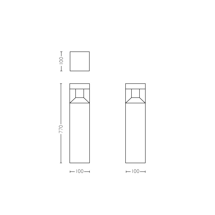 Philips - Colonna LED per esterno LED/8W IP44