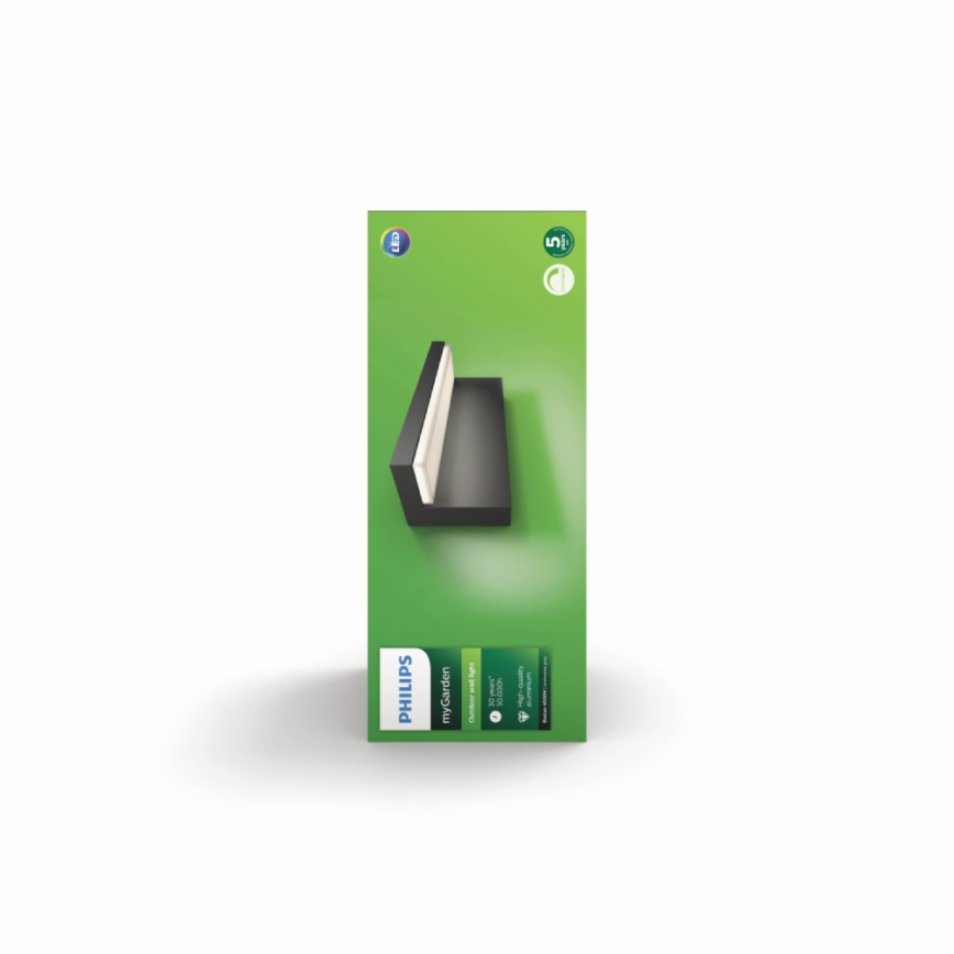 Philips 16483/93/P3 - Applique a LED da esterno MYGARDEN BUSTAN 2xLED/4,5W