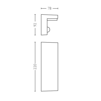 Philips - LED Applique da esterno con sensore 2xLED/4,5W/230V 2700K IP44