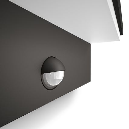 Philips 16484/93/P3 - Applique murale LED extérieure capteur BUSTAN 2xLED/4,5W