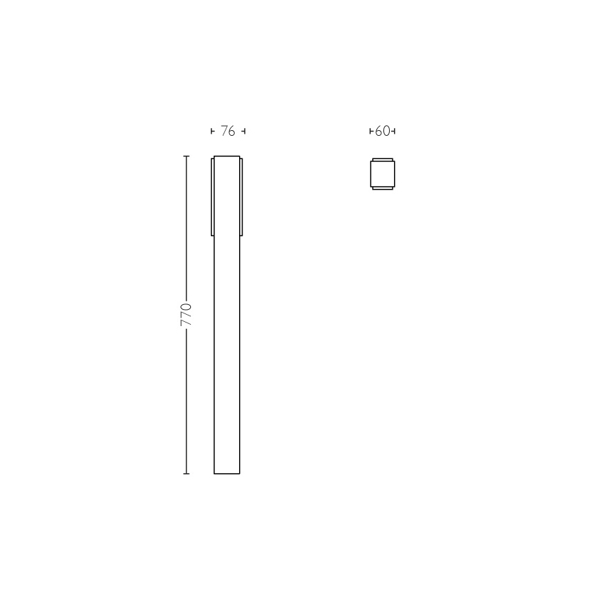Philips - Colonna da esterno 2xLED/4,5W IP44