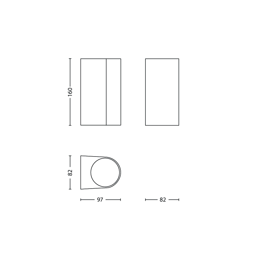 Philips - Applique murale extérieure 2xGU10/35W/230V