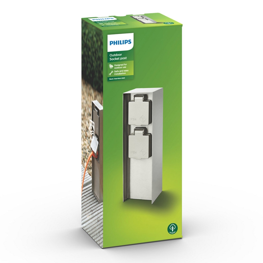 Philips - Multipresa verticale da esterno 230V