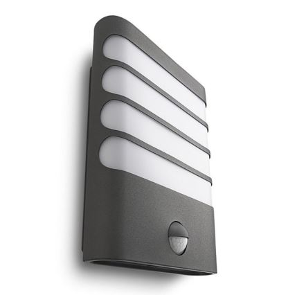 Philips - Lampada da parete per esterni LED con sensore, 3W, 230V, IP44