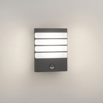 Philips - Lampada da parete per esterni LED con sensore, 3W, 230V, IP44