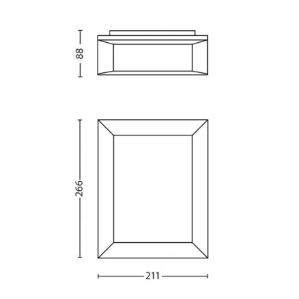 Philips - Applique da esterno 1xLED/6W/230V IP44