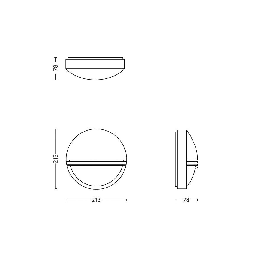 Philips - Applique da esterno 1xLED/6W/230V IP44