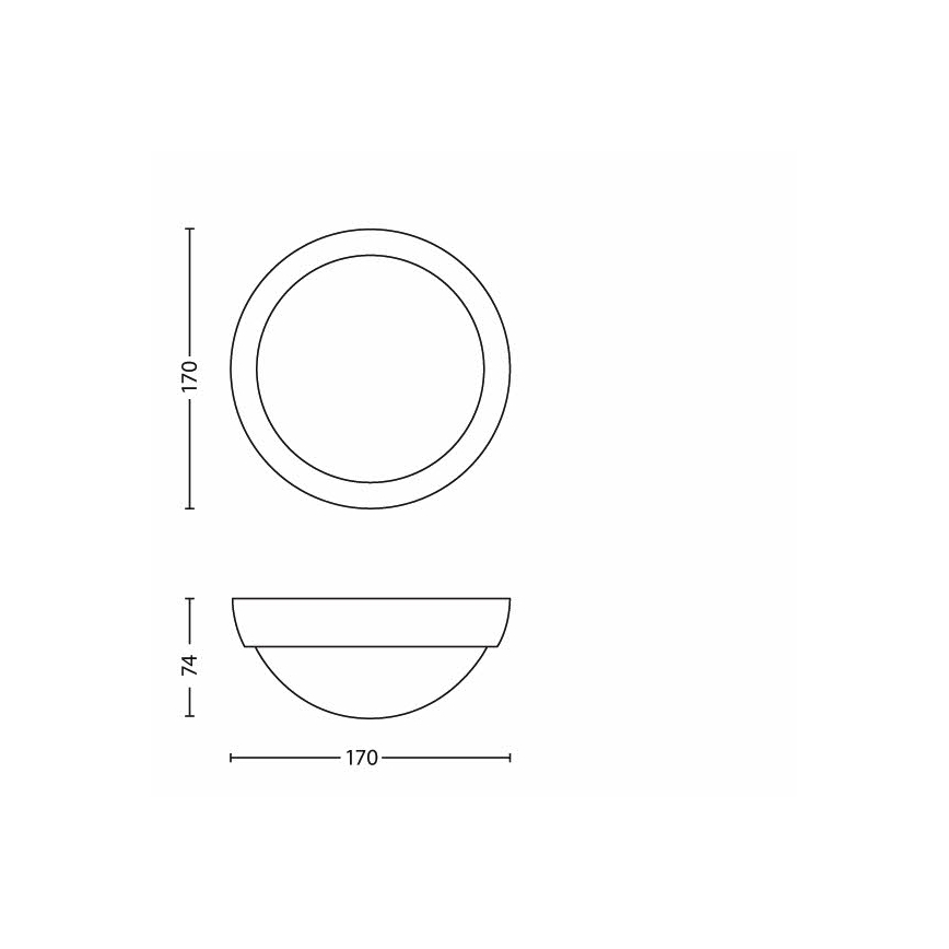 Philips - LED-Außenleuchte 1xLED/3,5W IP44