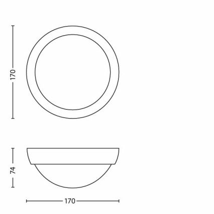 Philips - LED-Außenleuchte, 3,5 W, IP44