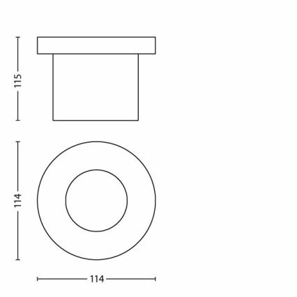 Philips - pot extérieur encastrable dans le sol 1xLED/3W/230V