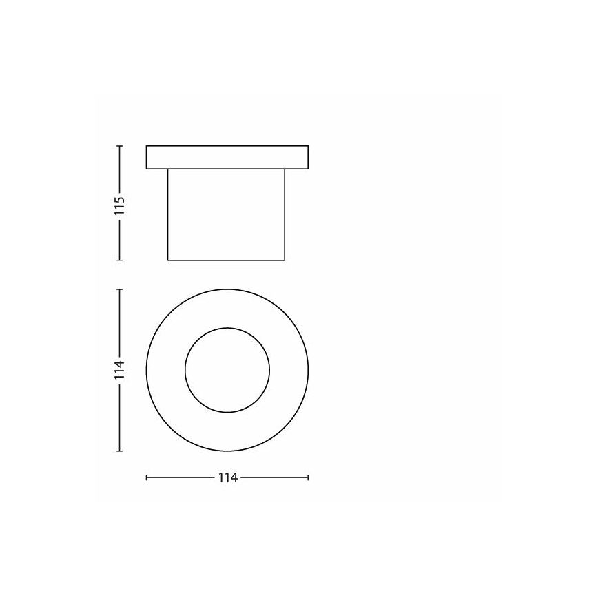 Philips - pot extérieur encastrable dans le sol 1xLED/3W/230V