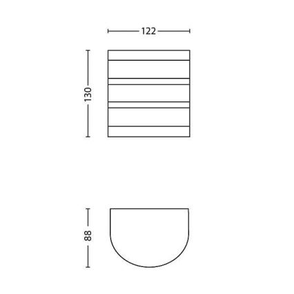 Philips - Éclairage extérieur 1xLED/3W/230V IP44