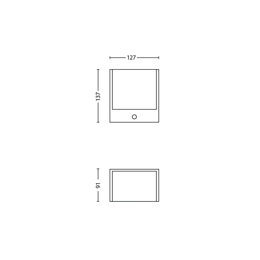 Philips - Lampada da esterno a LED con sensore, 3,5 W, IP44