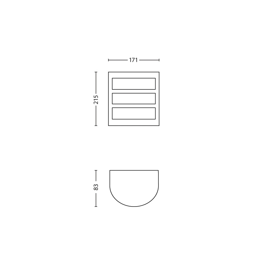 Philips - Applique da esterno 1xLED/6W/230V IP44