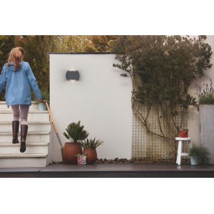 Philips 17338/93/PN - Außenwandleuchte MYGARDEN LIMESTONE 2xGU10/5W