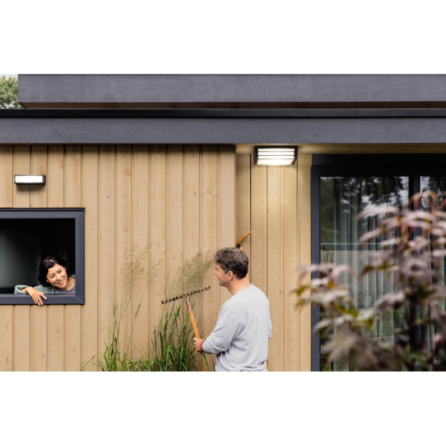 Philips 17350/93/PN - Plafonnier extérieur MYGARDEN MOONSHINE 2xE27/14W